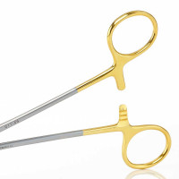 Olsen Hegar Needle Holder Scissors Combination 7 1/2" Serrated - Tungsten Carbide