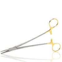 French Eye Ryder Needle Holder Tungsten Carbide 8"