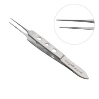 Bishop Harmon Iris Forceps 3 1/4" Straight Extra Delicate for Micro Surgery