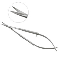 Castroviejo Corneal Scissors 3 1/2" 13mm - Blunt Angled Blades