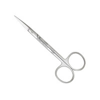 Iris Scissors 3 1/2" Curved, Blunt Tips, Left Hand