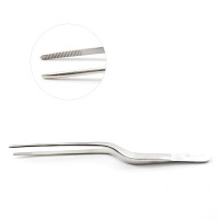 Jansen Bayonet Forceps  Serrated  7 1/2"