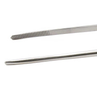 Jansen Bayonet Forceps  Serrated  7 1/2"