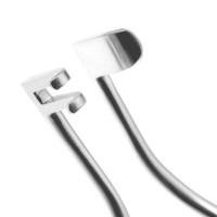 Bellucci Endaural Retractor 4 1/4" Left Solid Blade Right 2 Blunt Teeth
