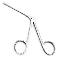 Bellucci Micro Ear Scissors 3 1/4" Shaft 4mm Blades Curved Right