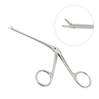 Micro Alligator Ear Forceps 3 1/4" Shaft Serrated 0.6mm