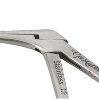 Micro Alligator Ear Forceps 3 1/4" Shaft Serrated 0.6mm