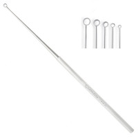 Buck Ear Curette 5 3/4" Angled Sharp Size 3