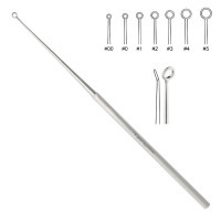 Buck Ear Curette  5 3/4" Angled Blunt Size 4