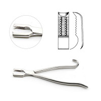 Kern Bone Holding Forceps 8 1/2" without Ratchet