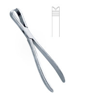 Langenbeck Bone Forceps  8" 2x2