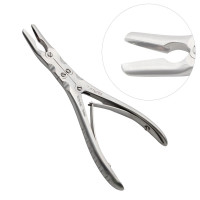 Ruskin Rongeur 7 1/2" Curved 5mm, Double Action