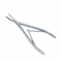 Lempert Rongeur 6" Curved, 3mm, Single Action