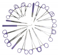 Canine and Feline Spay Pack, Purple Ring Coated