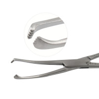 Allis Tissue Forceps Angled 4x5 Teeth 200mm Long