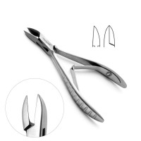 Nail Nipper 4 1/2" Straight Jaws Double Spring Stainless