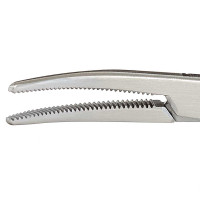 Halsted Mosquito Forceps 5" Curved, 1x2 Teeth