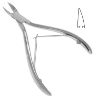 Nail Nipper 4 1/2" Grooved Handles Delicate