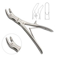 Stille-Luer Rongeur 9" Angular, 5mm, Double Action