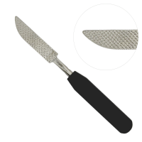 Bone Rasp 10" Putti Leaflet Phenolic Handle