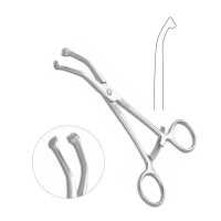 Plate Holding Forceps 5 1/2" Curved