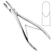 Luer Rongeur 6 3/4" Straight, 8mm, Single Action