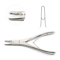 Ruskin Rongeur 6" Straight 2mm, Double Action