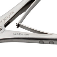 Marquardt Rongeur 8" Slight Curved, 3mm, Double Action