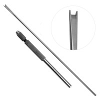 Chisel Meniscus 2.5mm - 20cm Neuro Wire with Chuck Handle