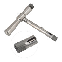 Galt Skull Trephine with Adjustable Centering Point and Detachable Cross-Bar Handle 13mm