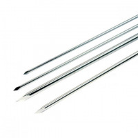 Steinmann Pin Single Diamond Trocar Round 12” Diameter 2.5mm (3/32") Pkg/6