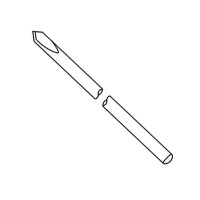 Steinmann Pin Single Diamond Trocar Round 9" Diameter 2.4mm (3/32") pkg/6