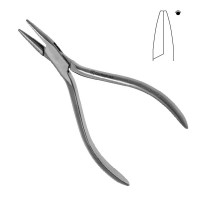 Needle Nose Pliers 5 1/2" One Round 2mm Tips Delicate