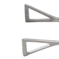 Lovelace Lung Grasping Forceps Straight Serrated Jaws 1" Wide 8"