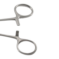 Lovelace Lung Grasping Forceps Straight Serrated Jaws 1" Wide 8"