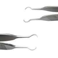 Skin Hook Forceps 4 3/4" Straight Delicate