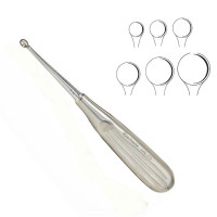 Brun Bone Curette Round Cup 2.8mm 6 3/4"