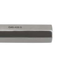 Brun Curette Solid Handle Straight Shaft Oval Cup 9” #0 (3.7mm)