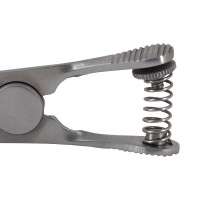 Glover Bulldog Clamp With Spring Adjusting Screw Curved Size 8cm - Jaws 2.5cm