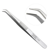 Vessel Cannulation Forceps 4" 0.5mm Tip