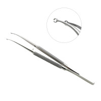 Suture Forceps Curved - Fine Touch Tissue Forceps 180mm with Platform