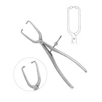 Pelvic Reduction Forceps 10" Straight Long Ball Tips