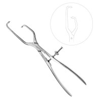 Pelvic Reduction Forceps 16" Asymetric Ball Tips