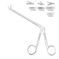 Caspar IVD Rongeur 6" Straight Fenestrated 4x14mm Serrated Side Jaws