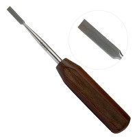 Periosteal Elevator Straight 7 1/4" 6mm Straight Sharp Edge Phenolic Handle