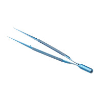 Micro Tissue Forceps Fine Ring Tip 7 1/8 inch Titanium