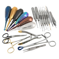 GV Dental Kit with WingLux Luxating Winged Color Coated - Stainless Steel