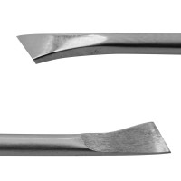 Scraper Double End Curved with Angled Edges