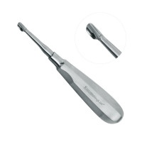 Winged Dental Elevator Set of 4 with Straight Tip 5mm, 6mm, 7mm, 8mm having Standard Handle