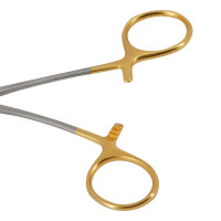 Peet Forceps 4 3/4" 45 Degree Diamond Coated